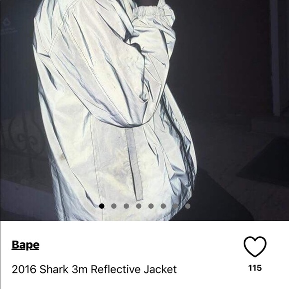 Free Bape Reflector Shark Head Jacket 2016 - Picture 9 of 9
